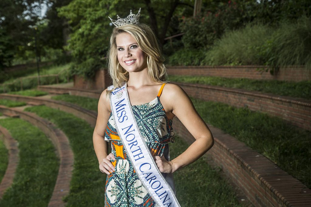 Kate Peacock of Spivey's Corner is Miss North Carolina 2015 and a rising junior Meredith College. She will compete in the Miss America pageant on September 13 in Atlantic City.